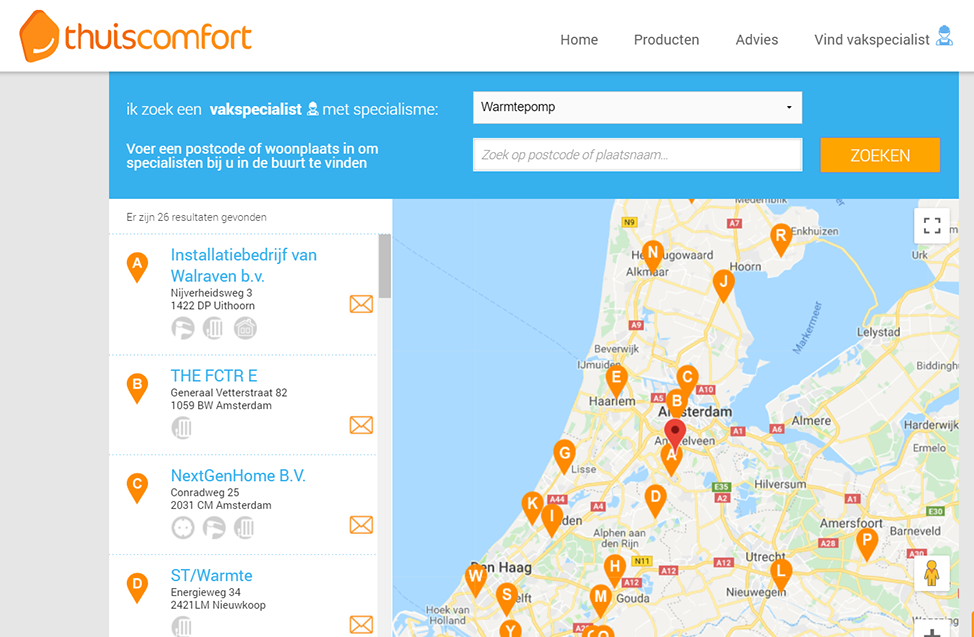 Ga naar de vakspecialisten