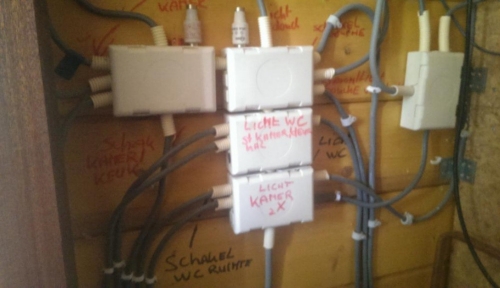 Beun de beunhaas legt een elektrische installatie aan. Beun de beunhaas legt een elektrische installatie aan.