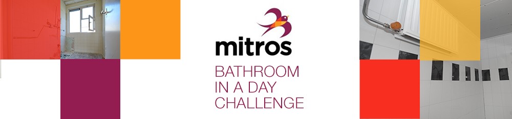 Badkamer in 1 dag uitdaging door Mitros