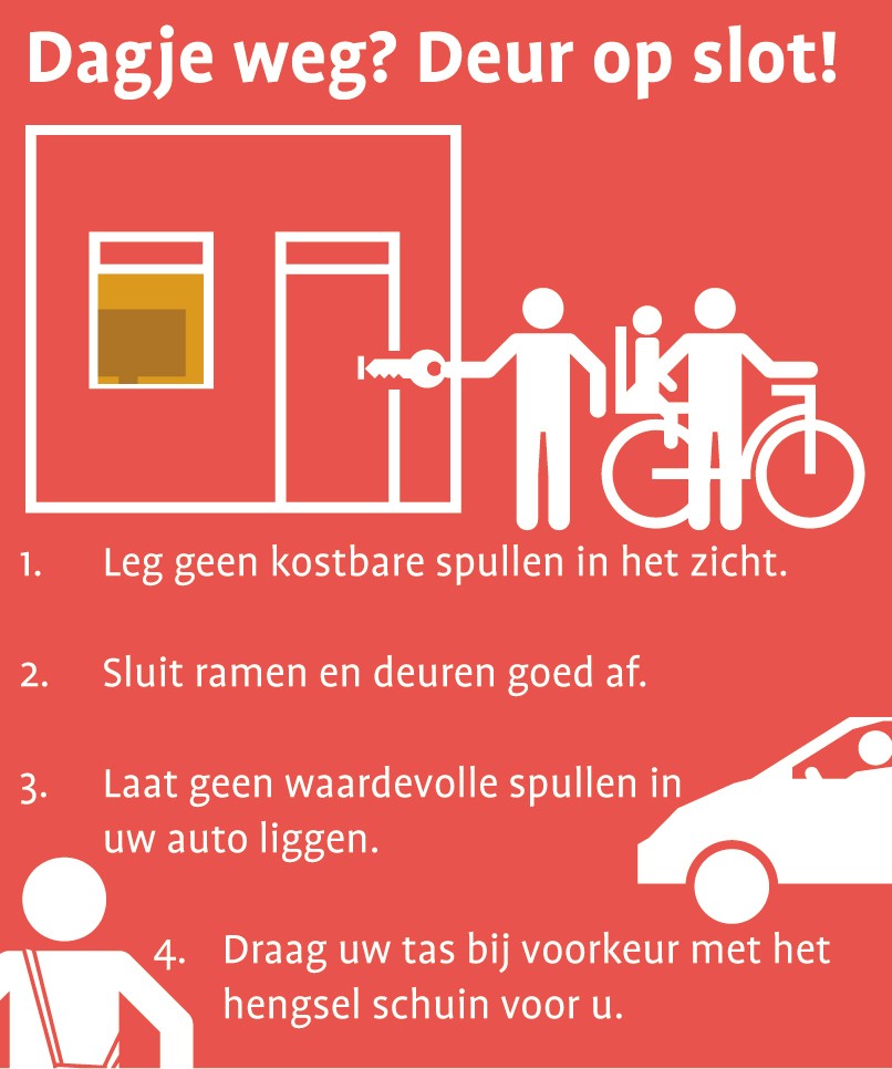 Dagje weg? Deur op slot!