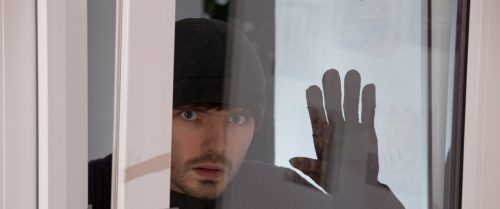Inbreker wil zijn slag slaan in een woning
