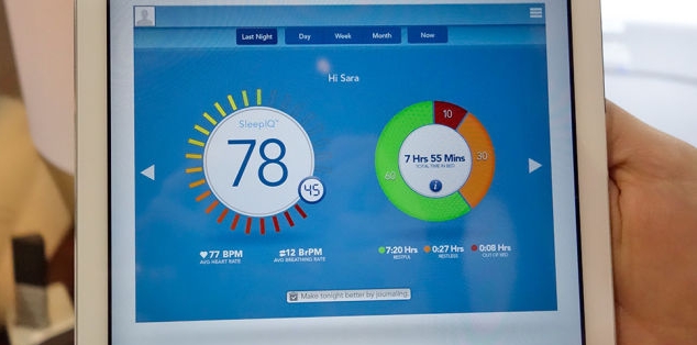 App voor het slimme bed Beter slapen in een slim bed