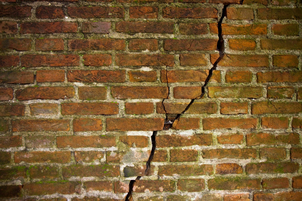 Gescheurde muur