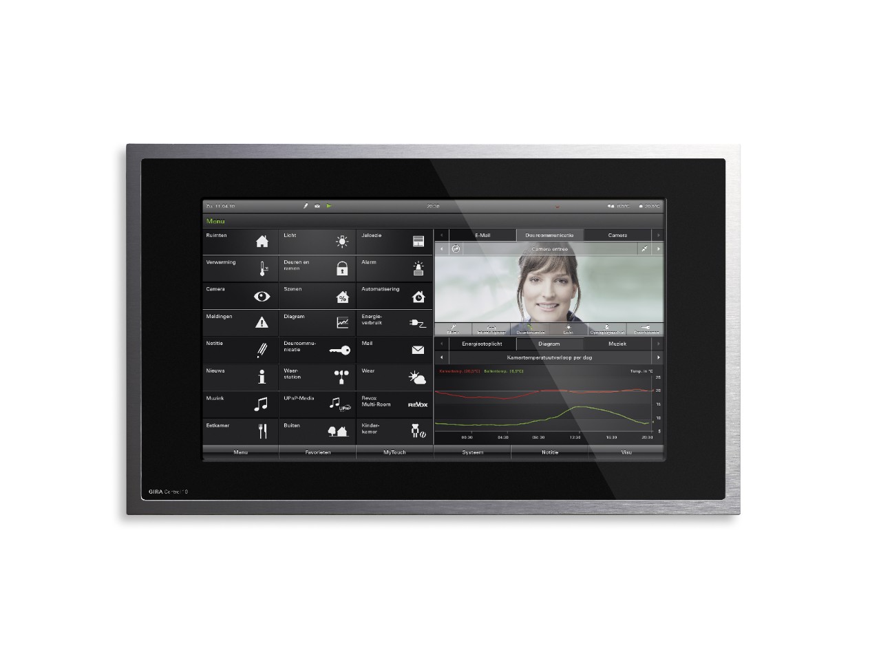 Wandpaneel voor woningautomatisering