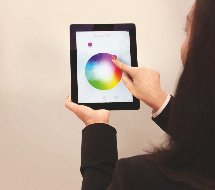 Aansturing van verlichting met een tablet met Osram Lightify