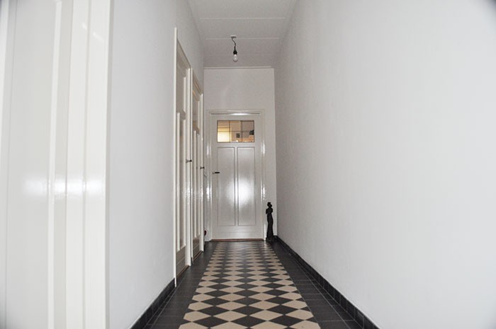 De hal in de woning is ook in originele staat gebracht