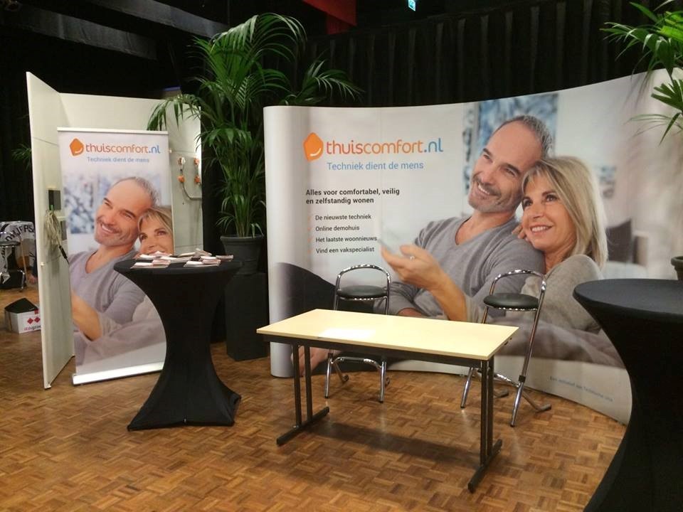 De Thuiscomfort stand op de Comfortabel Thuis Beurs De Thuiscomfort stand op de Comfortabel Thuis Beurs