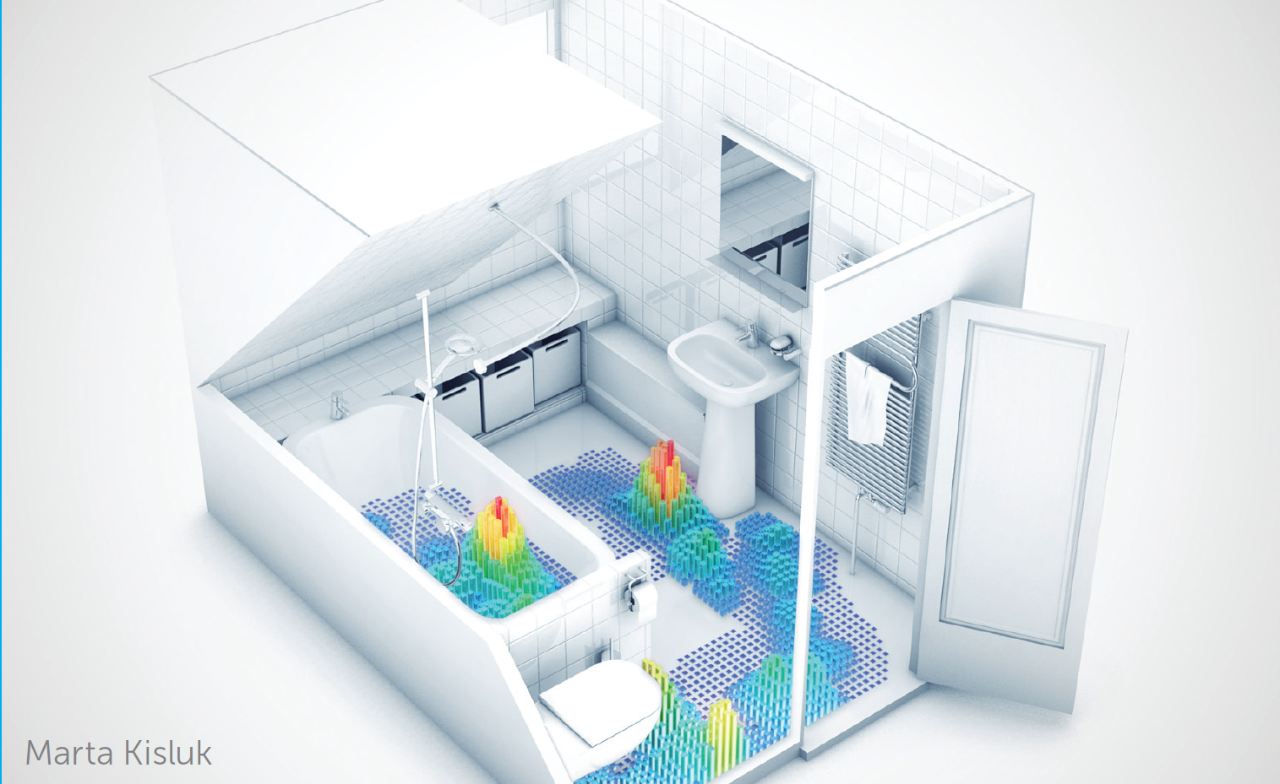 3D-model badkamer Marta Kisluk, beeld: Ideal Standard 3D-model badkamer Marta Kisluk, beeld: Ideal Standard