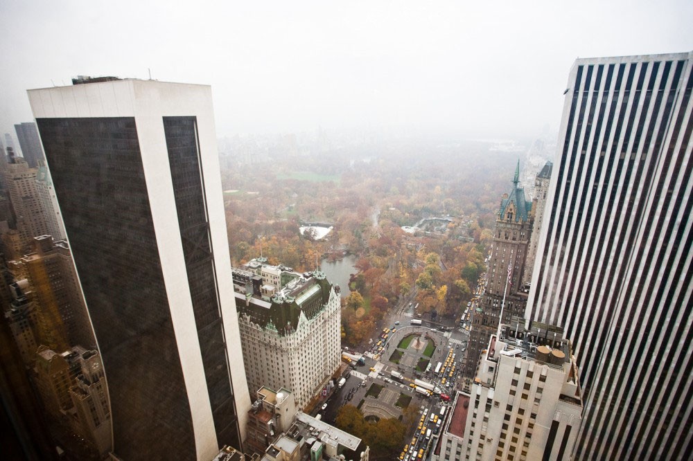 Het uitzicht op Manhattan Het uitzicht op Manhattan