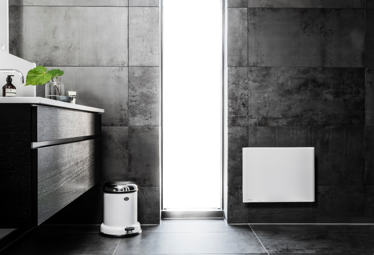 Elektrische verwarming Dimplex in de badkamer