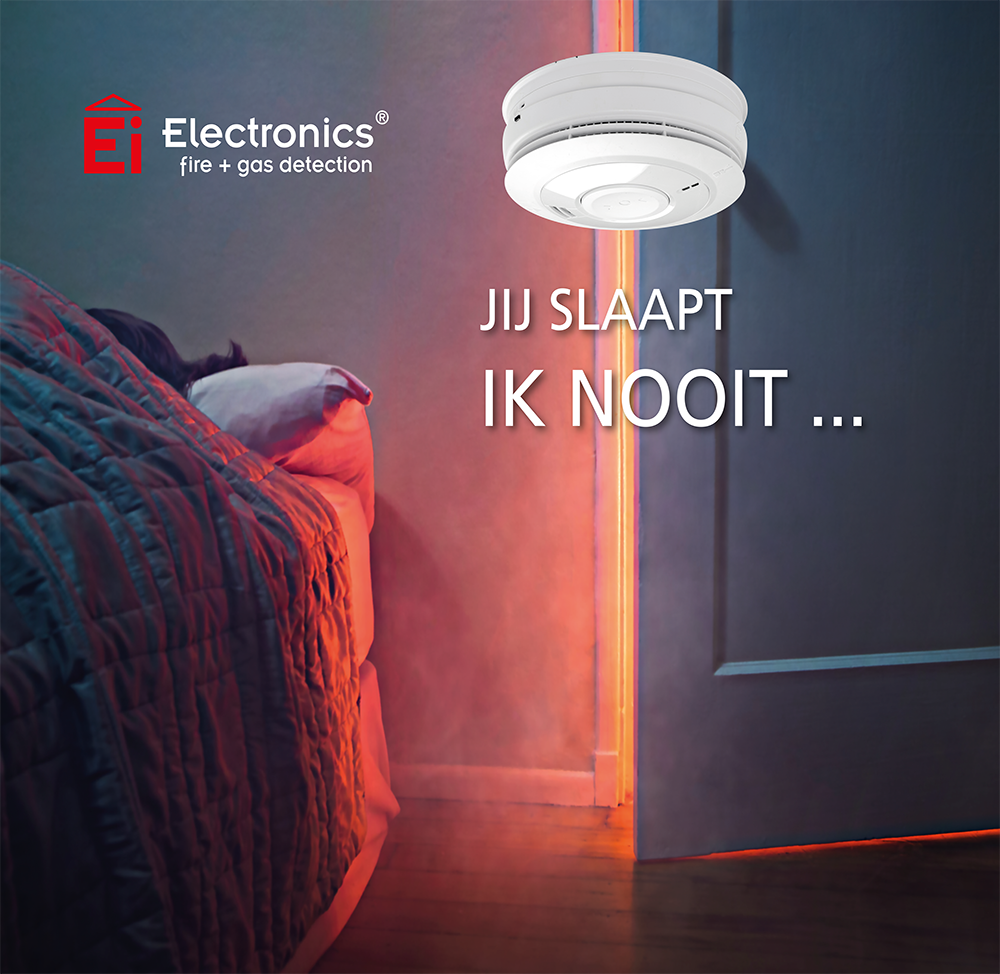 Voel u veilig met de multisensor rook- en hittemelder Ei 2110