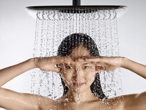 Hansgrohe Raindance douche in gebruik