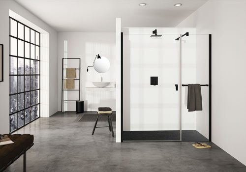 Geef uw badkamer contrast met Hüppe Black Edition
