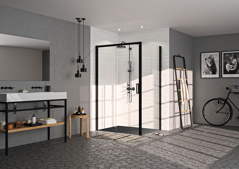 Geef uw badkamer contrast met HÜPPE Black Edition Geef uw badkamer contrast met HÜPPE Black Edition