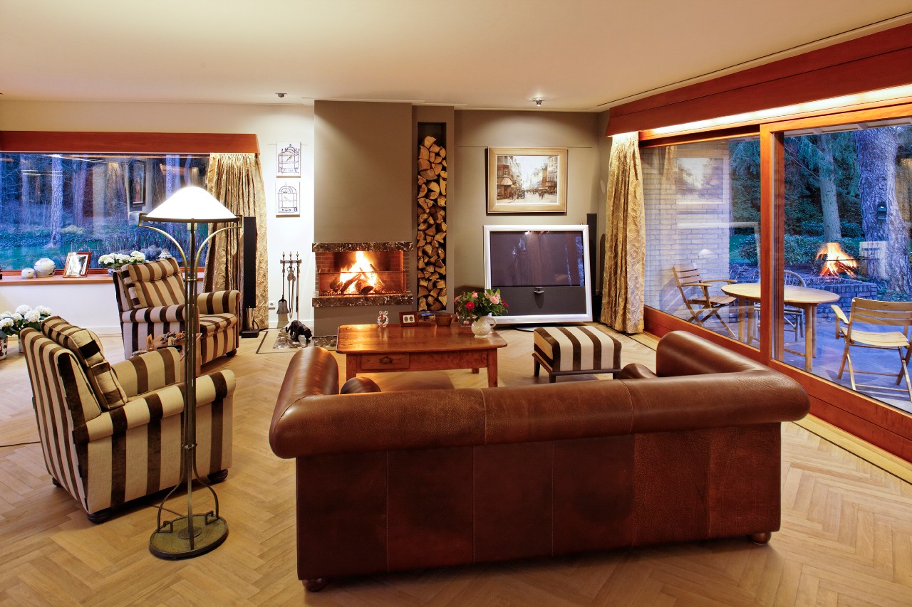 Woonkamer met MEGAMAN LED-verlichting Woonkamer met MEGAMAN LED-verlichting