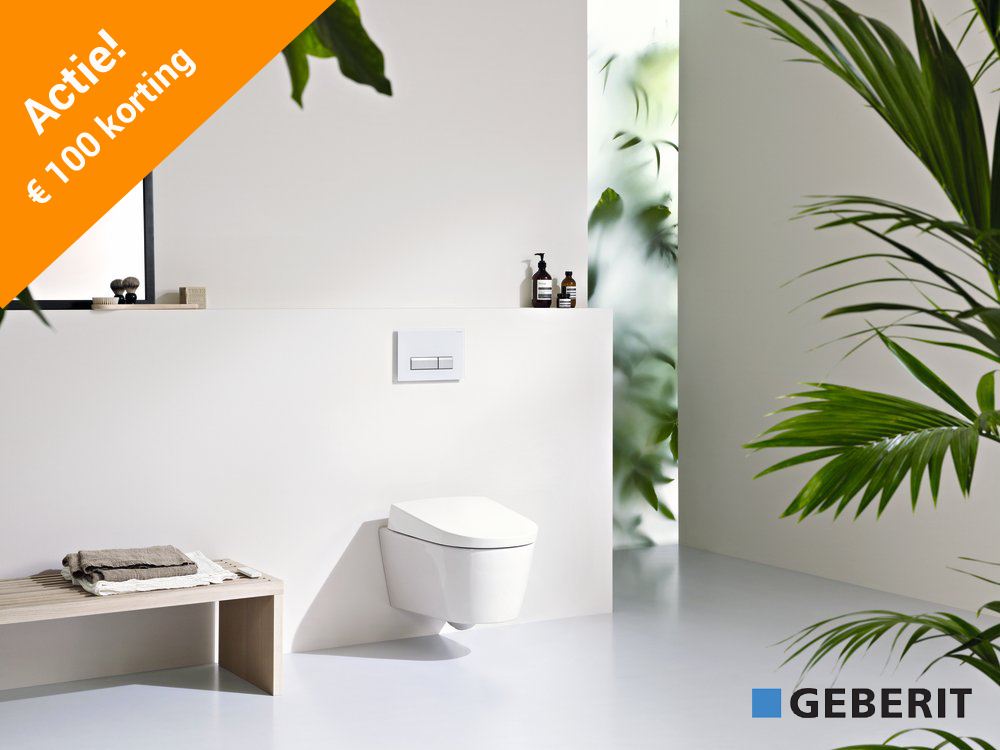 Geberit binnen 1 dag uw closet vervangen door een douchewc