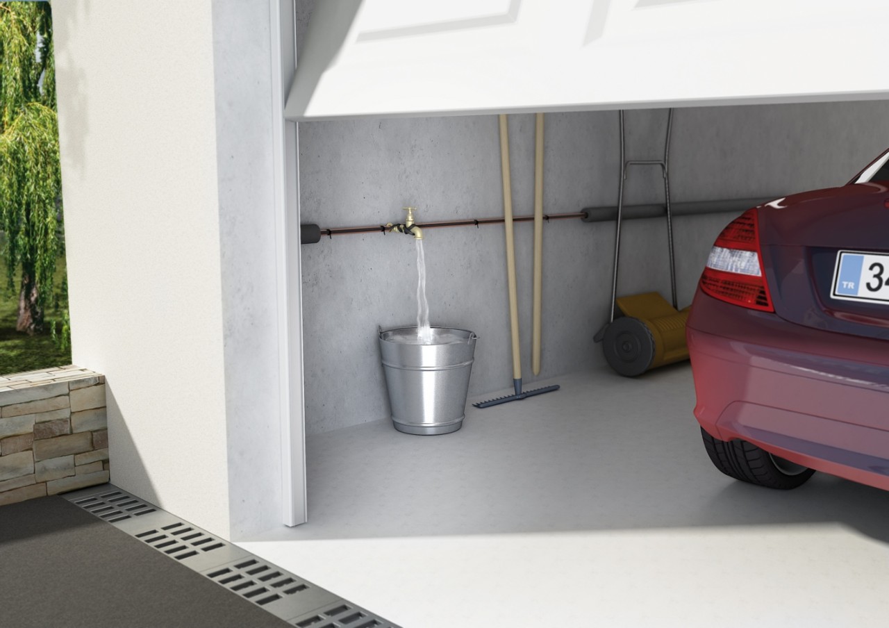 nVent RAYCHEM FrostGuard vorstbescherming in de garage nVent RAYCHEM FrostGuard vorstbescherming in de garage