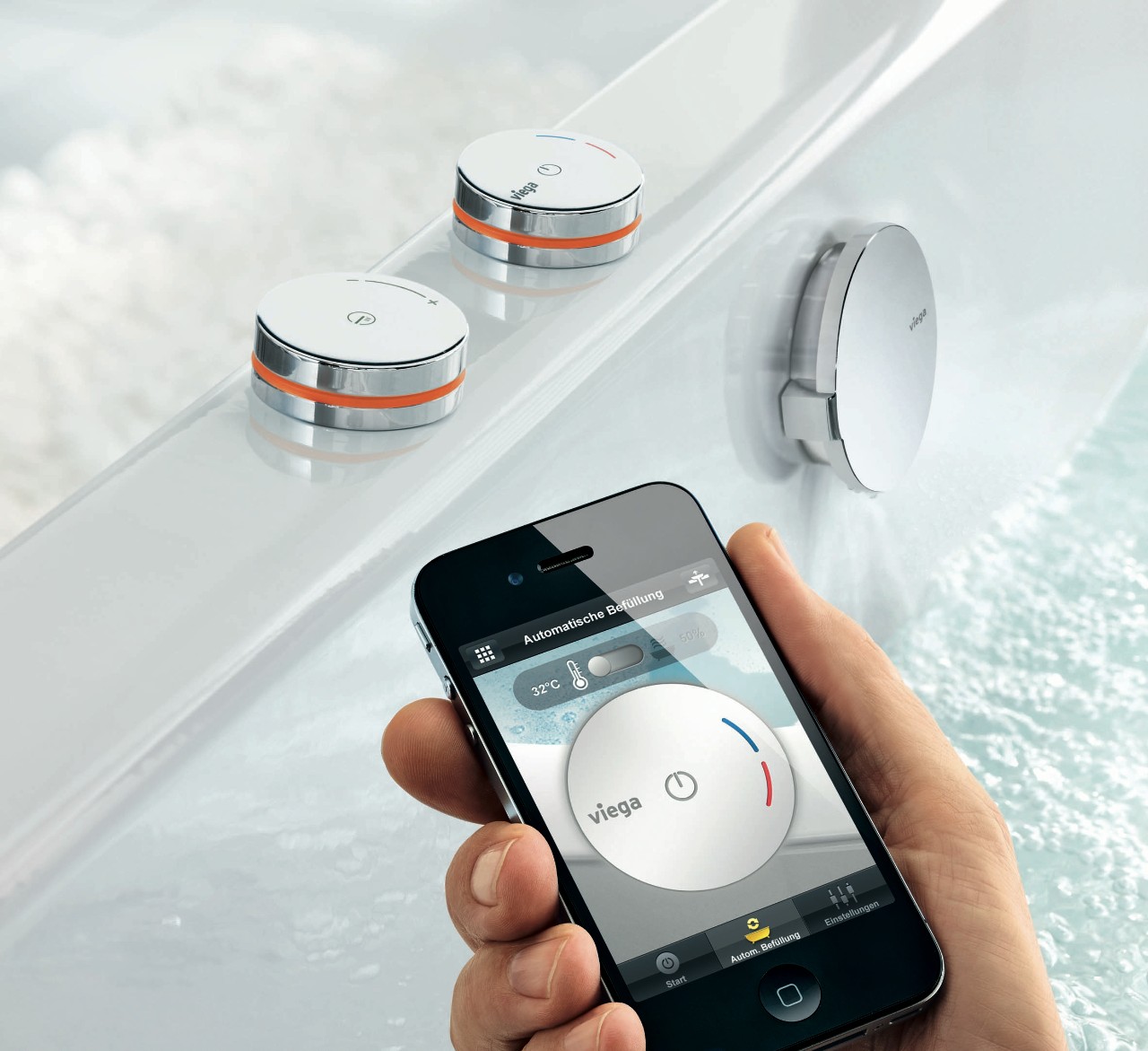 Bediening op afstand met een app Bediening op afstand met een app